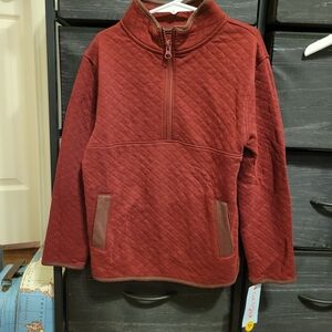 Cat & Jack Boys Quilted Zip-Up Pullover Jacket- Size XS 4/5